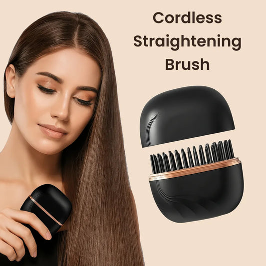Cordless Straightening Brush – Smooth, Sleek Hair Anywhere