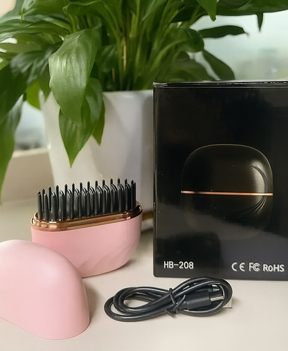 Cordless Straightening Brush – Smooth, Sleek Hair Anywhere