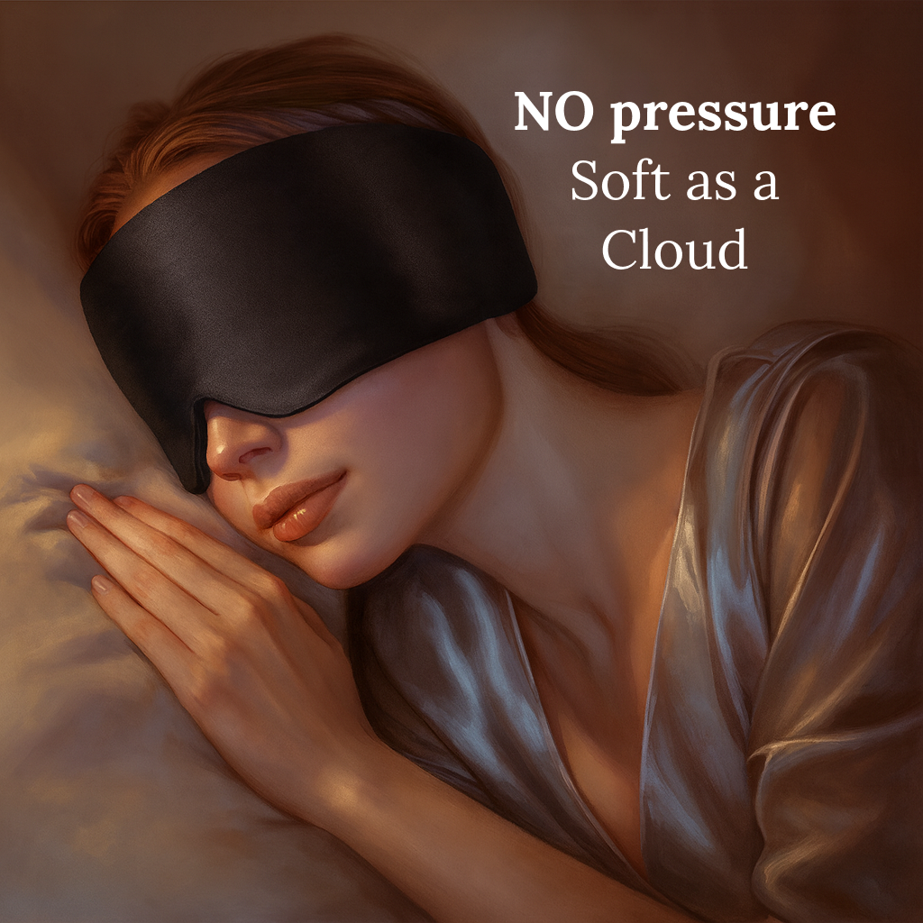 Ultra-Soft Sleep Mask for Comfort, Light-Blocking & Rest