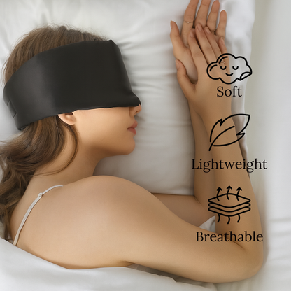 Ultra-Soft Sleep Mask for Comfort, Light-Blocking & Rest
