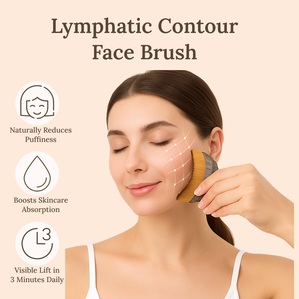 Lymphatic Contour Face Brush for Jawline Sculpting & Skin Revitalization