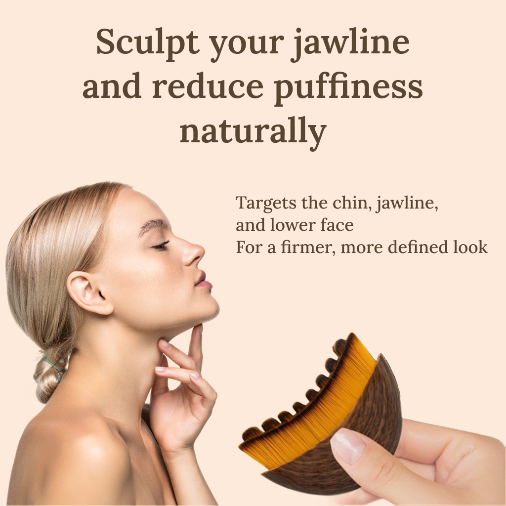 Lymphatic Contour Face Brush for Jawline Sculpting & Skin Revitalization