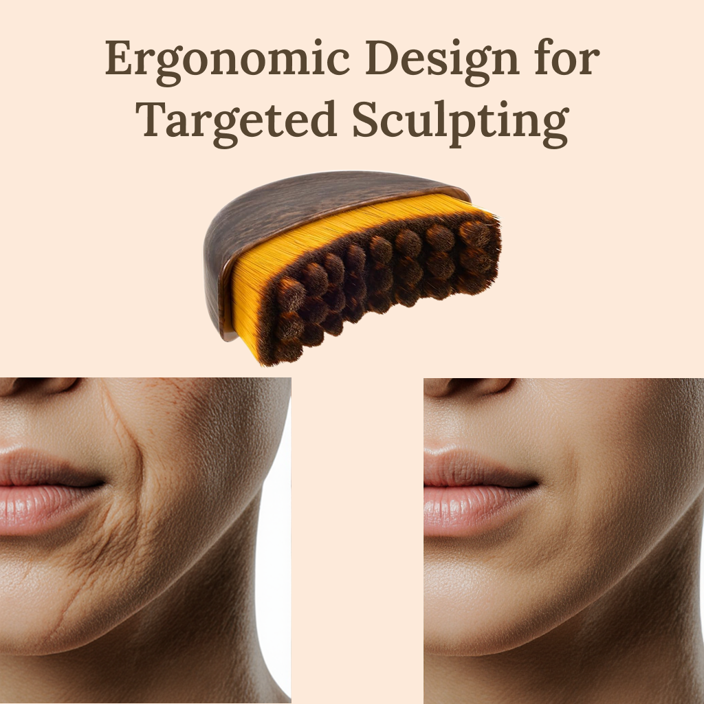 Lymphatic Contour Face Brush for Jawline Sculpting & Skin Revitalization
