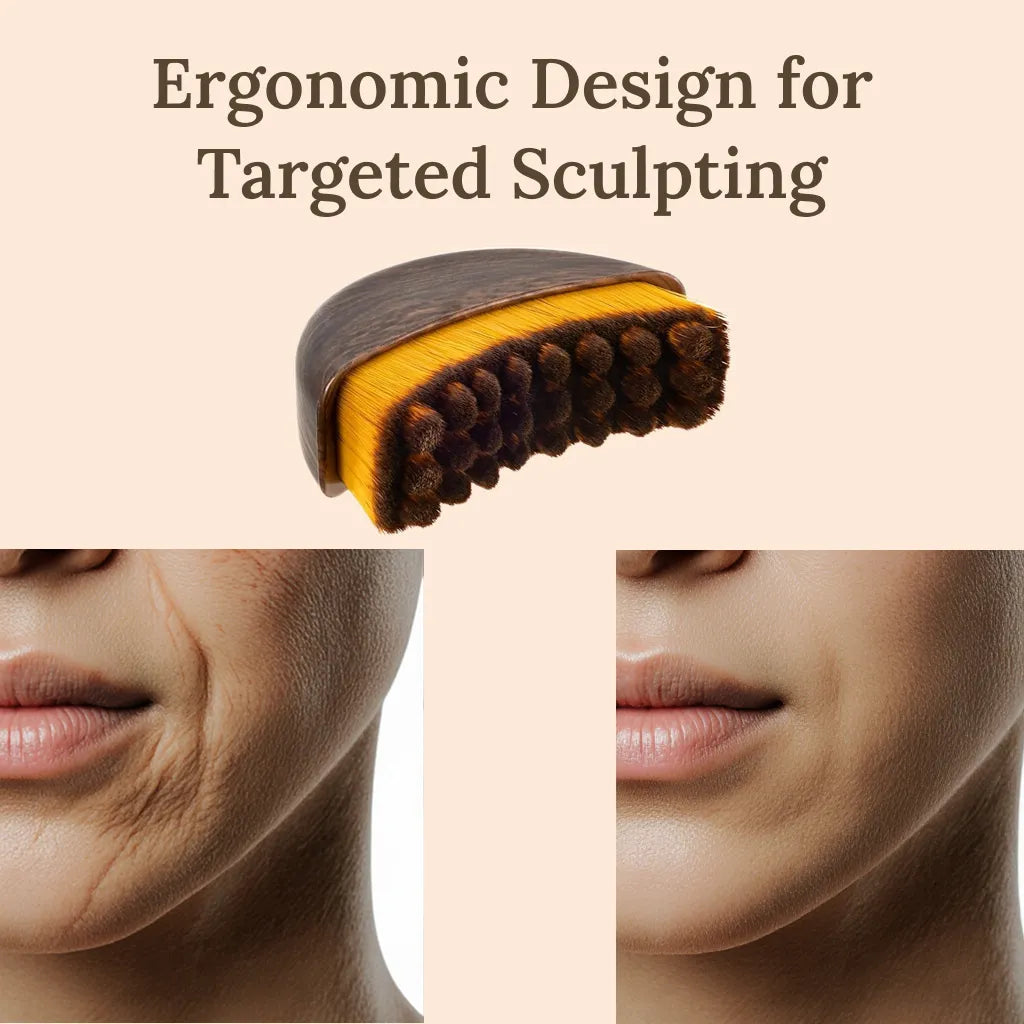 Lymphatic Contour Face Brush for Jawline Sculpting & Skin Revitalization