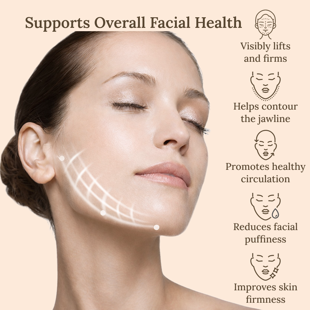 Lymphatic Contour Face Brush for Jawline Sculpting & Skin Revitalization