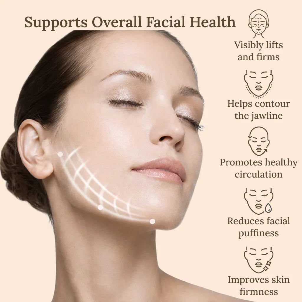 Lymphatic Contour Face Brush for Jawline Sculpting & Skin Revitalization