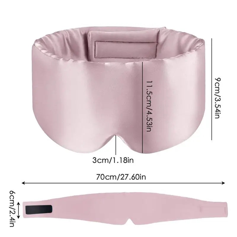 Ultra-Soft Sleep Mask for Comfort, Light-Blocking & Rest